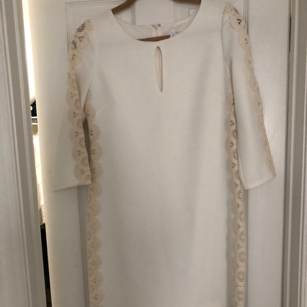Winter White Shift Dress